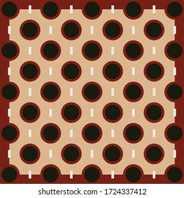 Ornament pattern.. Red, black, and cream background. Patterns vector illustration. Illustrator 10