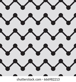 Ornament pattern seamless on grey background.Vector illustration.