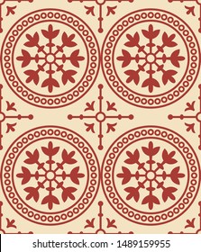 Ornament Pattern From Serbian Medieval Orthodox Monastery