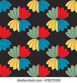 Ornament pattern vector tile for multipurpose use in design