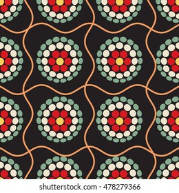 Ornament pattern vector tile for multipurpose use in design