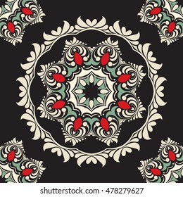 Ornament pattern vector tile for multipurpose use in design