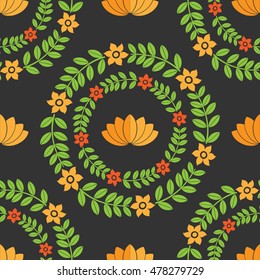 Ornament pattern vector tile for multipurpose use in design