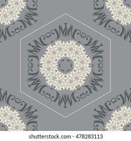 Ornament pattern vector tile for multipurpose use in design