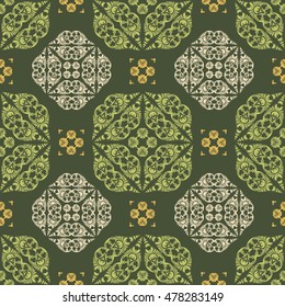 Ornament pattern vector tile for multipurpose use in design