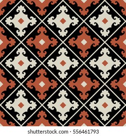 Ornament pattern vector tile for multipurpose use in design