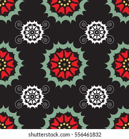 Ornament pattern vector tile for multipurpose use in design
