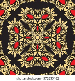 Ornament pattern vector tile for multipurpose use in design