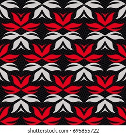 Ornament pattern vector tile for multipurpose use in design
