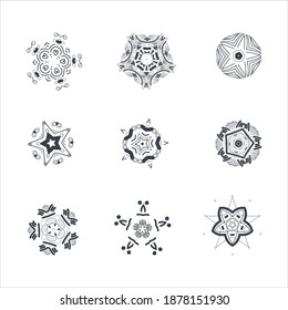 ornament patterns vector design elements set