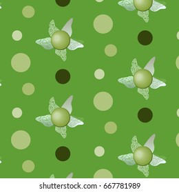 Ornament with physalis, vector illustration
