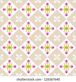 ornament with pink flowers  ornament with pink flowers/  pattern ornament with flowers 1 /  pattern
