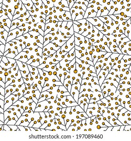 Ornament with plants. Vector