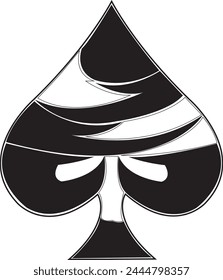 Ornament Playing Card-Ace Of Spades Playing Card Card Game-Playing Cards Tribal Vector Symbols coloring-tattoo