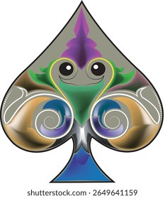 Ornament Playing  Pattern Card-Ace Of Spades Playing Card Card Game-Playing Cards Tribal Vector Symbols coloring-tattoo.playing cards fulcolor,playing cards art ,pattern card