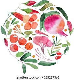 Ornament with pomegranate