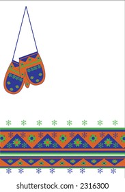 ornament postcard