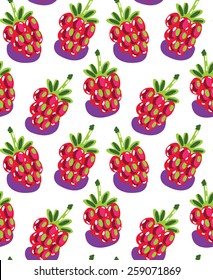 Ornament with raspberries