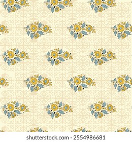 Ornament repeat pattern design Hand drawn vector illustration art 
