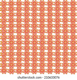 The ornament of repeating colors in red tones