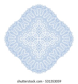 Ornament in rhombus shape, Isolated design element, Vector illustration
