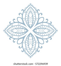 Ornament in rhombus shape, Isolated design element, Vector illustration