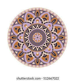 Ornament round mandalas in vector. Abstract design circle element. Graphic template for your design.