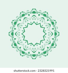 Ornament round set with mandala. Geometric circle element made in vector. Perfect set for any other kind of design, birthday and other holiday, Islamic india and arabic designs.