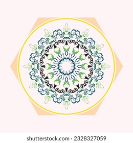 Ornament round set with mandala. Geometric circle element made in vector. Perfect set for any other kind of design, birthday and other holiday, Islamic india and arabic designs.
