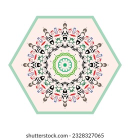 Ornament round set with mandala. Geometric circle element made in vector. Perfect set for any other kind of design, birthday and other holiday, Islamic india and arabic designs.