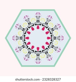 Ornament round set with mandala. Geometric circle element made in vector. Perfect set for any other kind of design, birthday and other holiday, Islamic india and arabic designs.
