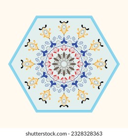 Ornament round set with mandala. Geometric circle element made in vector. Perfect set for any other kind of design, birthday and other holiday, Islamic india and arabic designs.