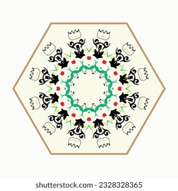 Ornament round set with mandala. Geometric circle element made in vector. Perfect set for any other kind of design, birthday and other holiday, Islamic india and arabic designs.