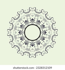 Ornament round style with mandala. Geometric circle element made in vector. Perfect for any other kind of design, birthday and other holiday, Islamic,india, arabic