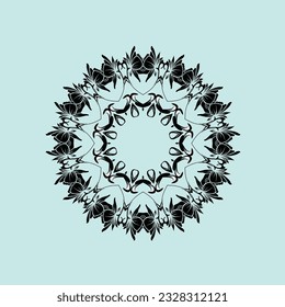Ornament round style with mandala. Geometric circle element made in vector. Perfect for any other kind of design, birthday and other holiday, Islamic,india, arabic