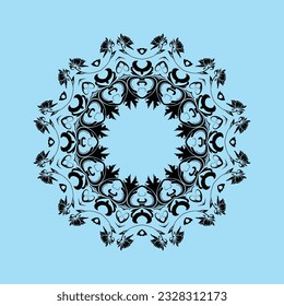 Ornament round style with mandala. Geometric circle element made in vector. Perfect for any other kind of design, birthday and other holiday, Islamic,india, arabic
