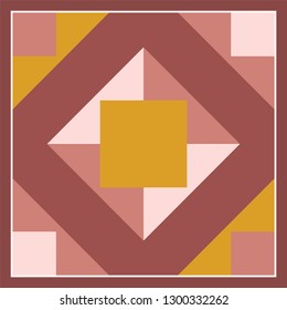 ornament scarf pattern design