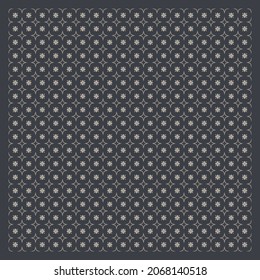 ornament scarf pattern design on blue color background
