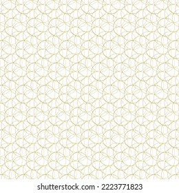 Ornament seamless geometric pattern. Gold linear pattern. Wallpapers for your design. Vector illustration.