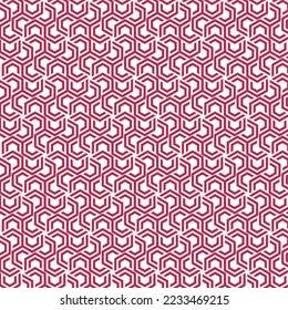 Ornament nahtlose geometrische Muster. Viva Magenta lineares Muster. Bildschirmhintergründe für Ihr Design. Vektorgrafik.