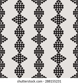 ornament seamless monochrome figure from circles-vector illustration