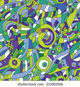 ornament - seamless pattern doodling - bright Vector Background