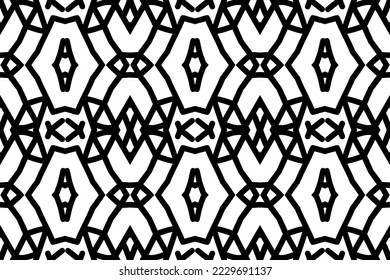 Ornament seamless pattern. Geometric background.Textile print, web design, abstract background. Vector art.
