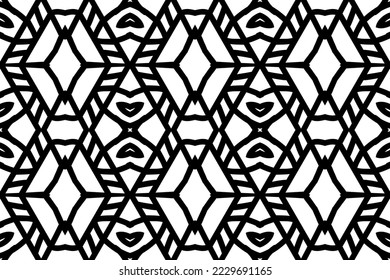 Ornament seamless pattern. Geometric background.Textile print, web design, abstract background. Vector art.
