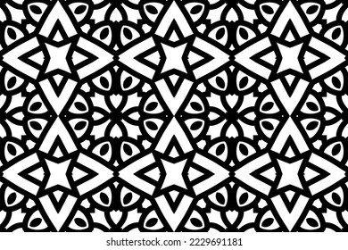 Ornament seamless pattern. Geometric background.Textile print, web design, abstract background. Vector art.
