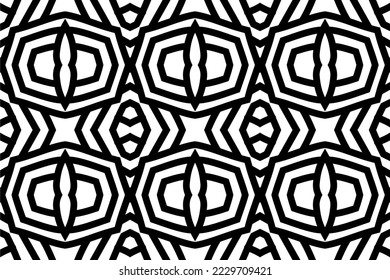 Ornament seamless pattern. Geometric background.Textile print, web design, abstract background. Vector art.