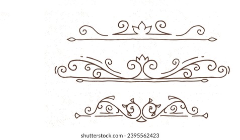 Ornament set of divider collection