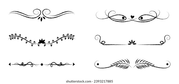 Ornament set divider collection in black colour