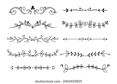 Ornament set divider collection in black colour	