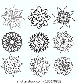ornament in the shape of flowers